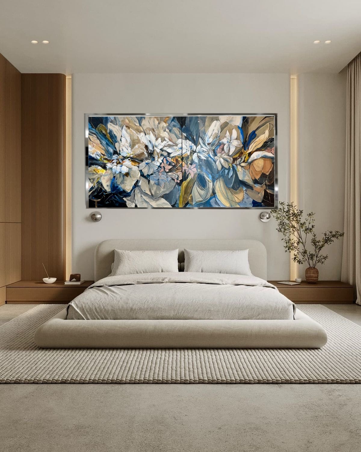 Symphony in Bloom 2. Diptych. Lana Ritter Art. Abstract Art – Bild 2