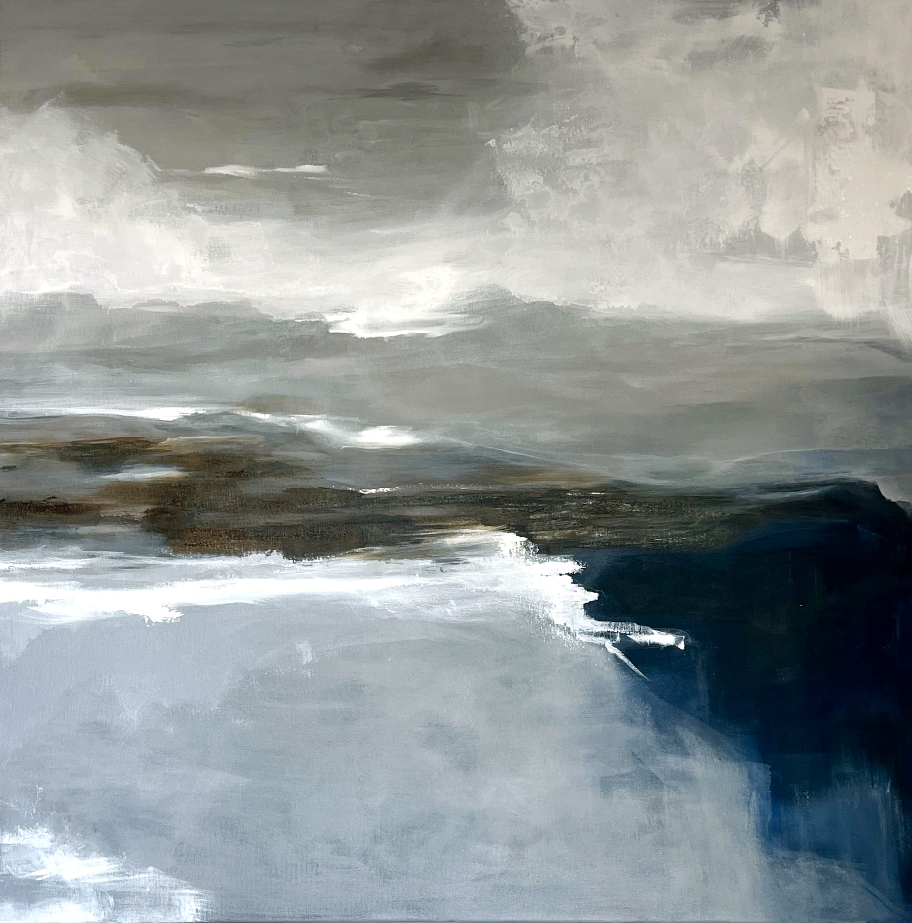 Silent Horizon I Lana Ritter Art. Abstract Art