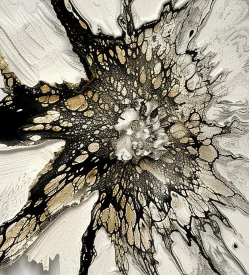 Black Bloom. Interior artwork | Mixed Media – Bild 2