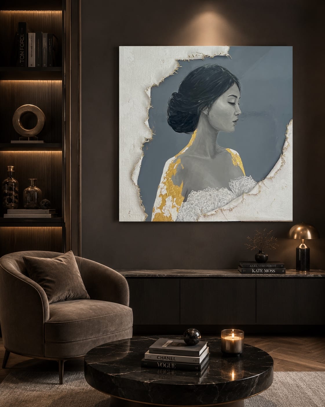You are so lucky. Sculptural Mixed Media Original Painting – Bild 2
