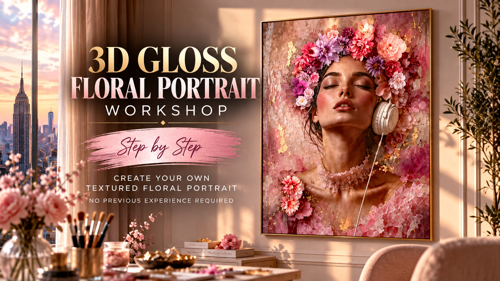 Workshop 3D Gloss Floral Portrait